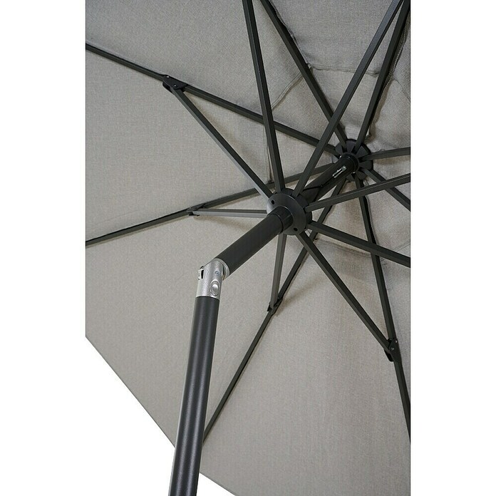 Siena Garden Marktschirm rund Bosco (Hellgrau, Durchmesser Bespannung: 300 cm) | BAUHAUS