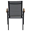 Siena Garden Stapelstuhl Tesoro (4 Stk., Ranotex®-Gewebe, Stapelbar, Anthrazit, B x T x H: 62,5 x 68 x 98 cm) | BAUHAUS