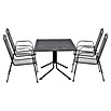 Siena Garden Gartenmöbel-Set Elda (5 -tlg., Stahl, Anthrazit, Stapelbar, Eigenschaften Tisch: 140 x 90 cm) | BAUHAUS