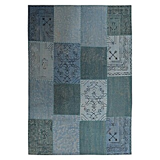 Kayoom Flachgewebeteppich Lyrical (Multi/Blau, 150 x 80 cm, 100 % Baumwolle)