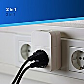 REV Zwischenstecker mit Schalter und Combini-Stecksystem (Weiß, Max. Anschlussleistung: 3 680 W) | BAUHAUS