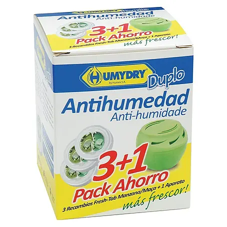 Humydry  Pack deshumidificador Duplo 3+1