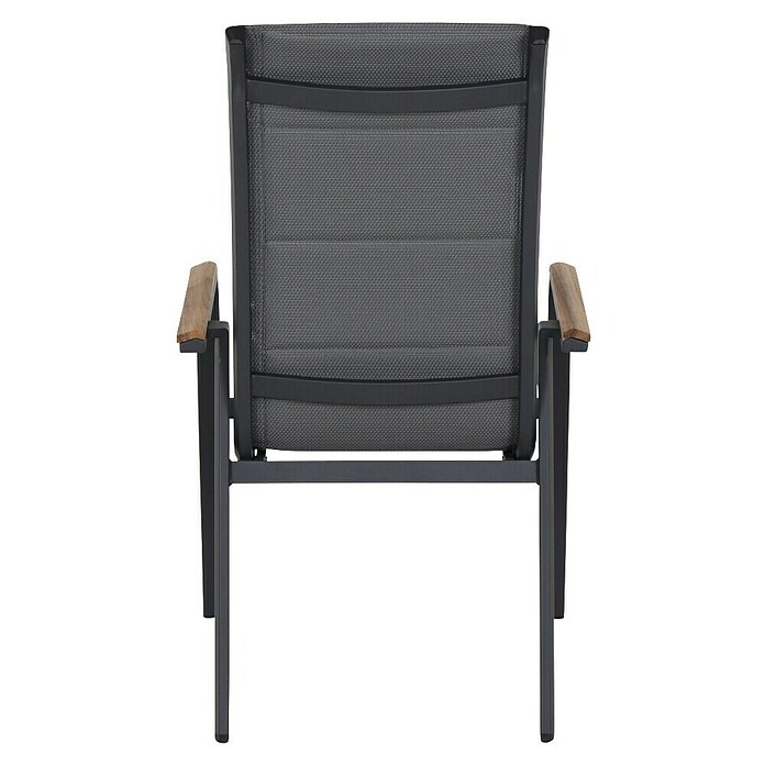 Siena Garden Stapelstuhl Tesoro High Back (2 Stk., Ranotex®-Gewebe, Stapelbar, Anthrazit, B x T x H: 62,5 x 70,5 x 110 cm) | BAUHAUS