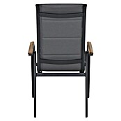 Siena Garden Stapelstuhl Tesoro High Back (2 Stk., Ranotex®-Gewebe, Stapelbar, Anthrazit, B x T x H: 62,5 x 70,5 x 110 cm) | BAUHAUS
