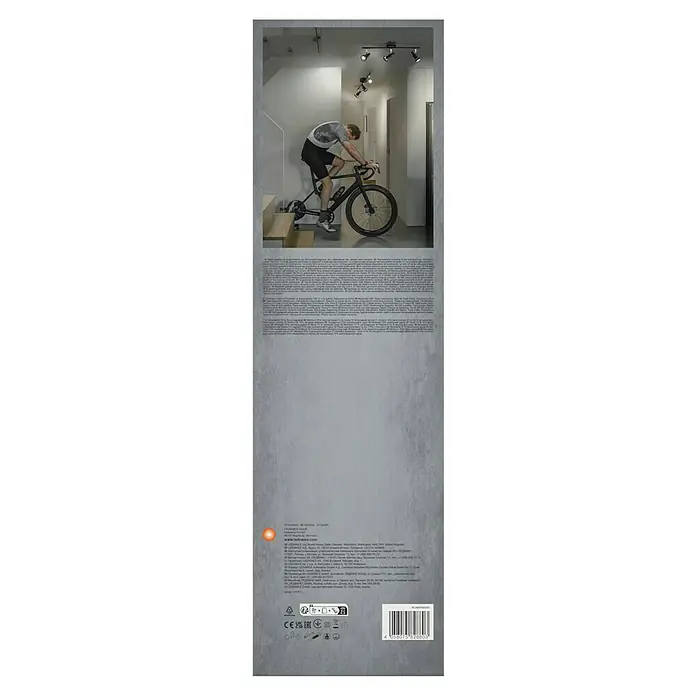 Ledvance Deckenstrahler Spot - 10,2 W, L x B x H: 48,6 x 9 x 15,5 cm, Schwarz, GU10, 3 Stk. - Produktbild: Ein Heimtrainer mit einer Person beim Training, ideal für Fitness und Gesundheit.
