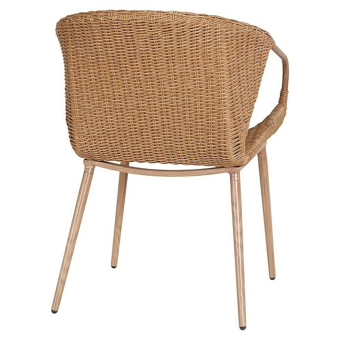 Sunfun Silla de jardín Jaanvi (L x An x Al: 56 x 67,5 x 81 cm, Natural, Ratán sintético/Acero) | BAUHAUS