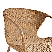 Sunfun Silla de jardín Jaanvi (L x An x Al: 56 x 67,5 x 81 cm, Natural, Ratán sintético/Acero) | BAUHAUS