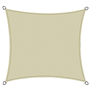 Siena Garden Sonnensegel Solino inkl. Zubehör-Set (L x B: 360 x 360 cm, Ecru, Quadratisch)