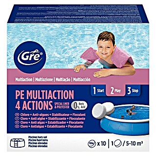 Gre Tabletas multifunción 4 acciones (10 ud., 1 kg)