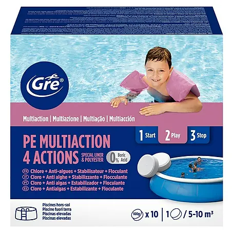 Gre  Tabletas multifunción 4 acciones