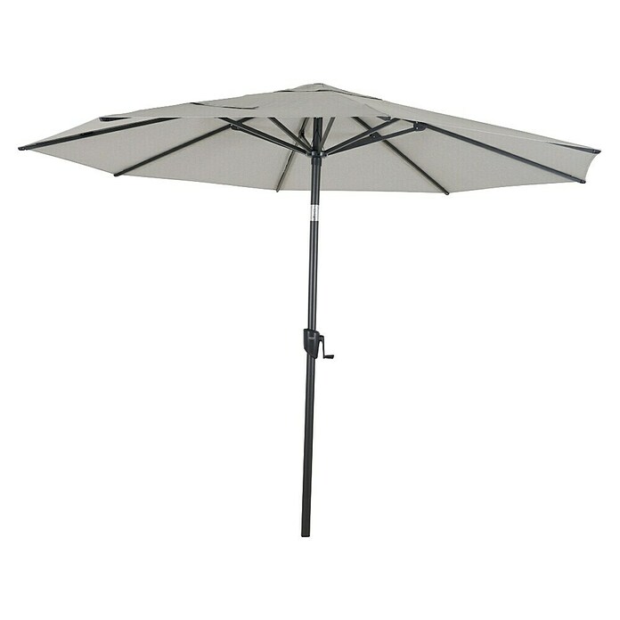 Siena Garden Marktschirm rund Bosco (Hellgrau, Durchmesser Bespannung: 300 cm) | BAUHAUS