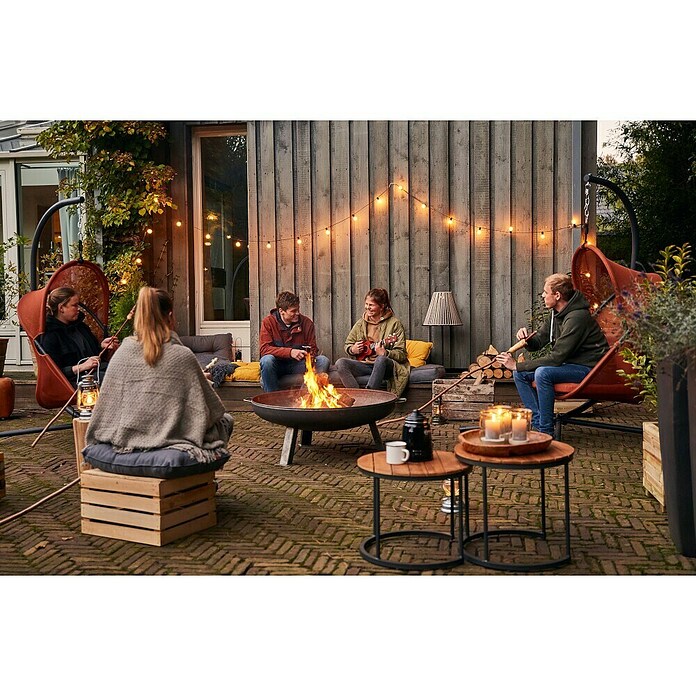 Siena Garden Hängesessel Yobaya mit Schutzhülle (L x B x H: 106 x 123 x 195 cm, Rot) | BAUHAUS