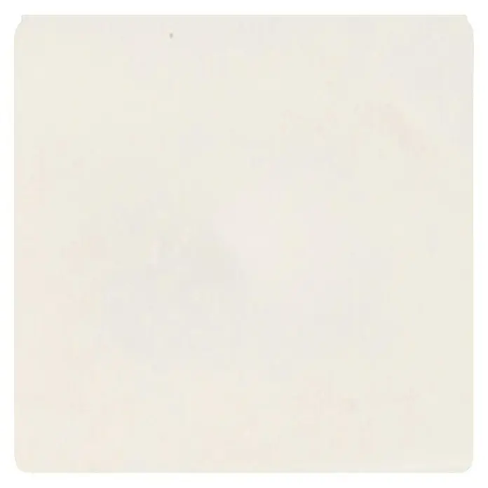 Rei Pomo para muebles - L x An x Al: 30 x 30 x 28 mm, Plástico, Blanco - Cuadrado beige claro con esquinas redondeadas.