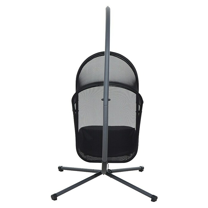 Siena Garden Hängesessel Yobaya mit Schutzhülle (L x B x H: 106 x 123 x 195 cm, Schwarz) | BAUHAUS