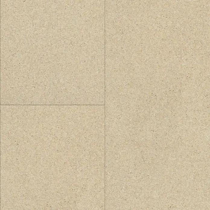 Corklife Korkboden Earth Tons - Grit Weiß, 905 x 295 x 10,5 mm - Nahaufnahme von vier quadratischen Korkplatten, die ein einheitliches Muster bilden. Ideal für Pinnwände und Raumgestaltung.