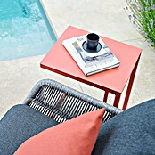 Siena Garden Garten-Beistelltisch Ramo (L x B x H: 33,5 x 40 x 50 cm, Tischplatte aus Fairstone, Quadratisch, Rot) | BAUHAUS
