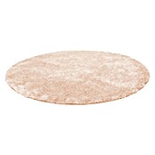 Kayoom Hochflorteppich Diamond (Puderrosa, Durchmesser: 120 cm)