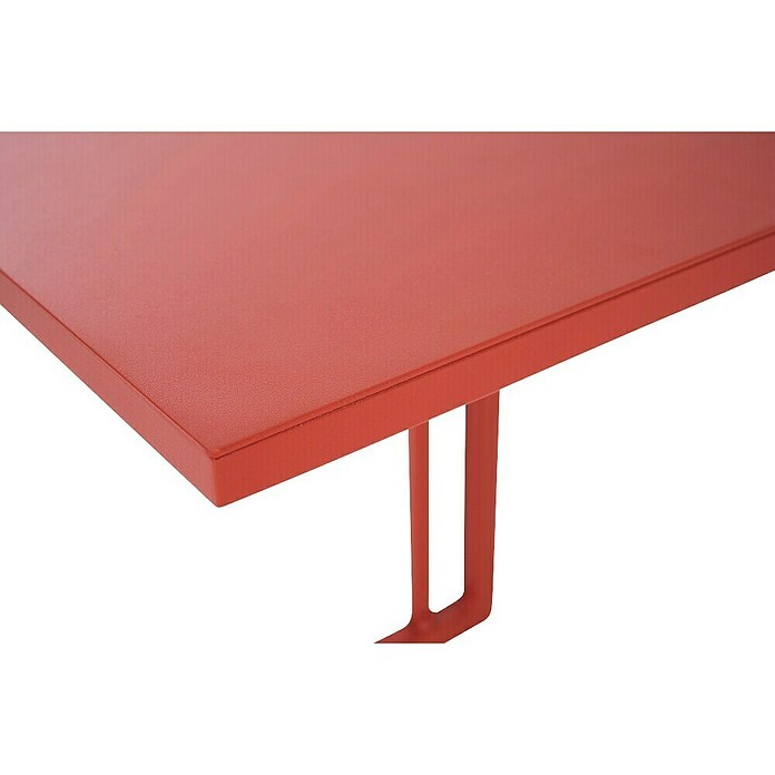 Siena Garden Garten-Beistelltisch Ramo (L x B x H: 33,5 x 40 x 50 cm, Tischplatte aus Fairstone, Quadratisch, Rot) | BAUHAUS