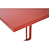 Siena Garden Garten-Beistelltisch Ramo (L x B x H: 33,5 x 40 x 50 cm, Tischplatte aus Fairstone, Quadratisch, Rot) | BAUHAUS