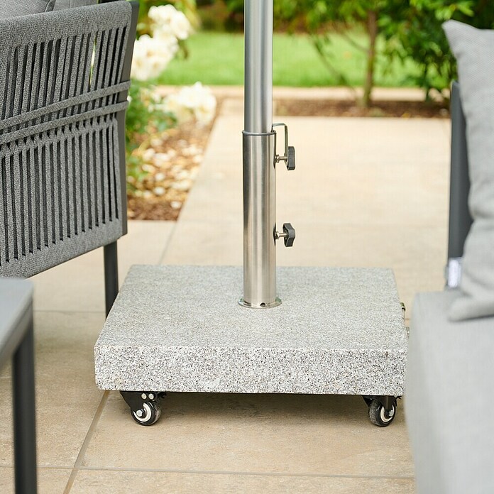 Siena Garden Granitschirmständer Ennio mit Rollen (28 kg, L x B: 45 x 45 cm) | BAUHAUS