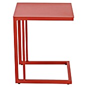 Siena Garden Garten-Beistelltisch Ramo (L x B x H: 33,5 x 40 x 50 cm, Tischplatte aus Fairstone, Quadratisch, Rot) | BAUHAUS