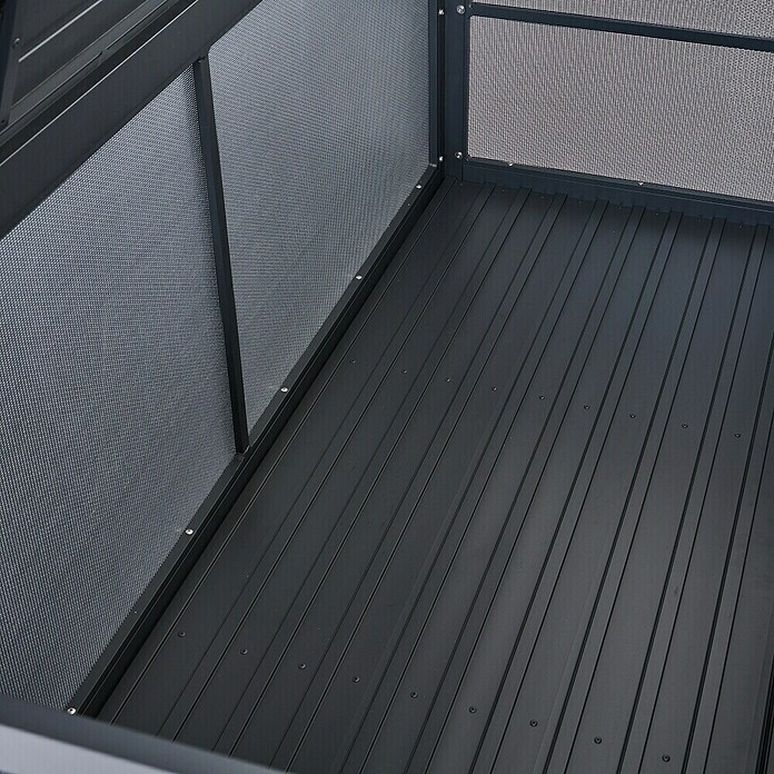 Siena Garden Garten-Aufbewahrungsbox Sabano (181 x 79,3 x 75 cm, Aluminium, Anthrazit) | BAUHAUS