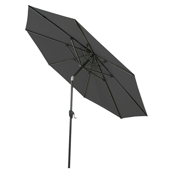 Siena Garden Marktschirm rund Bosco (Anthrazit, Durchmesser Bespannung: 300 cm) | BAUHAUS