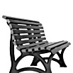 Blome Gartenbank Helgoland (150 cm, PVC, Graphit)