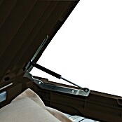 Siena Garden Garten-Aufbewahrungsbox Brushwood (155 x 72,4 x 64,4 cm, Aluminium, Anthrazit (Holzoptik)) | BAUHAUS