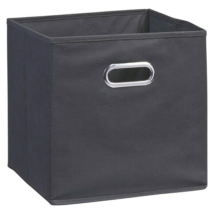 Zeller Present Caja plegable Tela (32 x 32 x 32 cm, Negro)