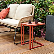 Siena Garden Garten-Beistelltisch Ramo (L x B x H: 33,5 x 40 x 50 cm, Tischplatte aus Fairstone, Quadratisch, Rot) | BAUHAUS