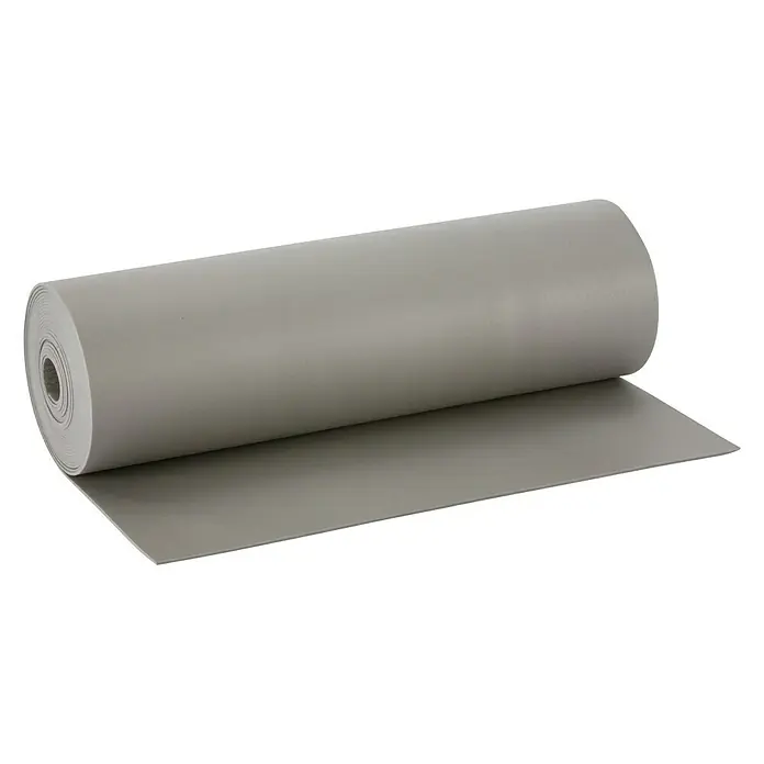 Danosa Lámina de aislamiento acústico Impactodan 5 - L x An: 15 x 1 m, Gris - Rollo de esterilla gris, ideal para proteger pisos y superficies durante trabajos de construcción y renovación.