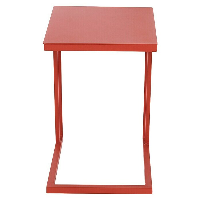 Siena Garden Garten-Beistelltisch Ramo (L x B x H: 33,5 x 40 x 50 cm, Tischplatte aus Fairstone, Quadratisch, Rot) | BAUHAUS