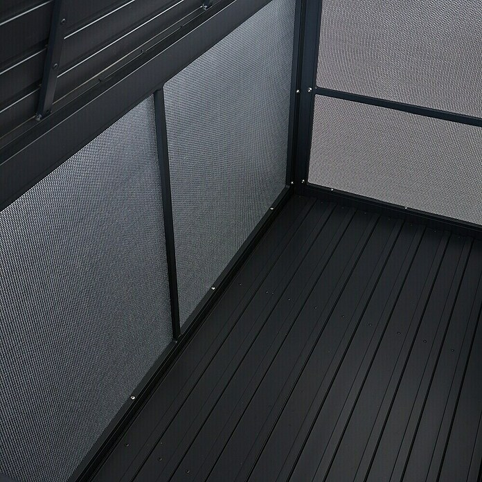 Siena Garden Garten-Aufbewahrungsbox Sabano (159 x 79,3 x 83 cm, Aluminium, Anthrazit) | BAUHAUS