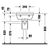 Duravit Starck 3 Waschtisch (36 x 50 cm, Keramik, Weiß)