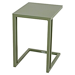 Siena Garden Garten-Beistelltisch Ramo (L x B x H: 33,5 x 40 x 50 cm, Melamin, Quadratisch, Olive)