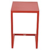 Siena Garden Garten-Beistelltisch Ramo (L x B x H: 33,5 x 40 x 50 cm, Tischplatte aus Fairstone, Quadratisch, Rot) | BAUHAUS