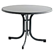 Siena Garden Gartentisch rund Paco (Ø x H: 100 x 71 cm, Melamin, Anthrazit, Klappbar) | BAUHAUS