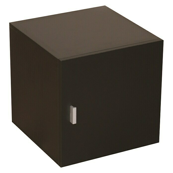 Phönix Caro Container Stor ItL x B x H: 34 x 34 x 34 cm, 1 Metallgriff, Schwarz Left Side View