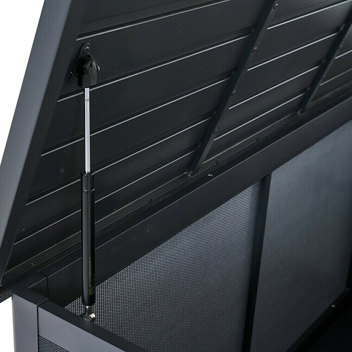Siena Garden Garten-Aufbewahrungsbox Sabano (135,5 x 58,7 x 75 cm, Aluminium, Anthrazit) | BAUHAUS