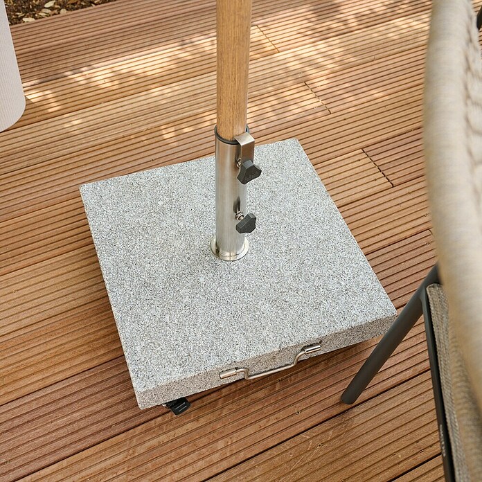 Siena Garden Granitschirmständer Ennio mit Rollen (28 kg, L x B: 45 x 45 cm) | BAUHAUS