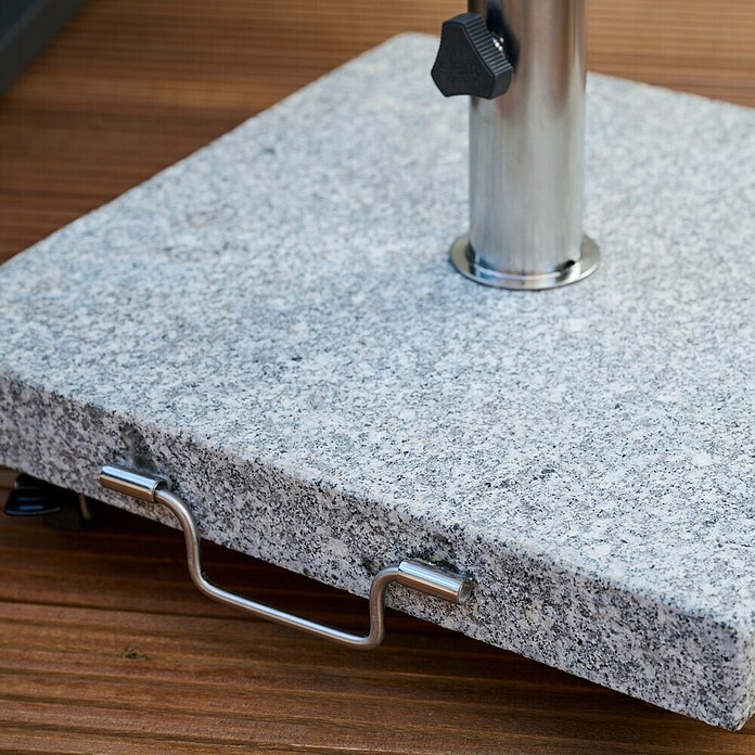 Siena Garden Granitschirmständer Ennio mit Rollen (28 kg, L x B: 45 x 45 cm) | BAUHAUS
