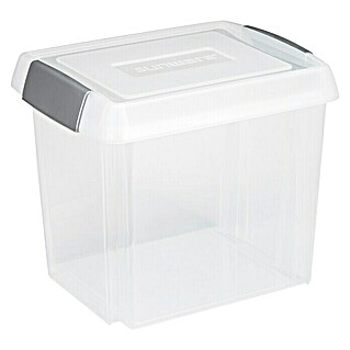 Sunware Aufbewahrungsbox Nesta (L x B x H: 45,5 x 35 x 38 cm, Kunststoff, Transparent)