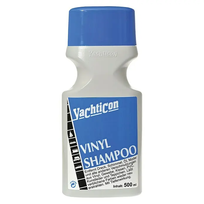 Yachticon Vinyl-Shampoo - Cremig pastös, 500 ml - Yachticon Vinyl Shampoo zur Reinigung von Vinyl, Gewebe, Kissen, PVC, Kunstleder und Teppichen mit Tiefenwirkung und 500 ml Inhalt.