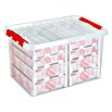 Sunware Aufbewahrungsbox Q-Line (L x B x H: 60 x 40 x 30 cm, Geeignet für: Christbaumschmuck, Kunststoff, Transparent)