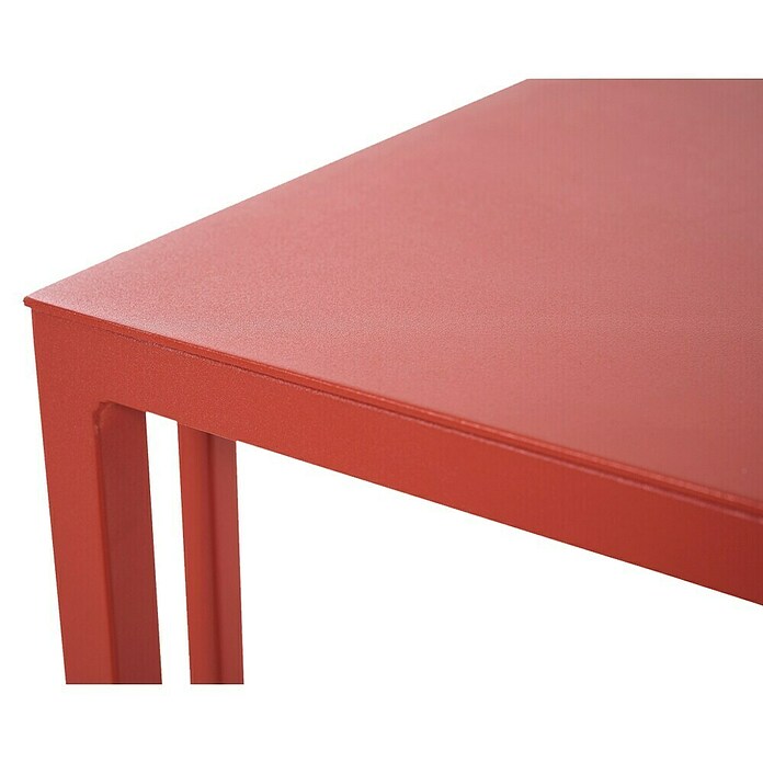 Siena Garden Garten-Beistelltisch Ramo (L x B x H: 33,5 x 40 x 50 cm, Tischplatte aus Fairstone, Quadratisch, Rot) | BAUHAUS