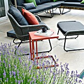 Siena Garden Garten-Beistelltisch Ramo (L x B x H: 33,5 x 40 x 50 cm, Tischplatte aus Fairstone, Quadratisch, Rot) | BAUHAUS