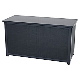 Siena Garden Garten-Aufbewahrungsbox Sabano (135,5 x 58,7 x 75 cm, Aluminium, Anthrazit)