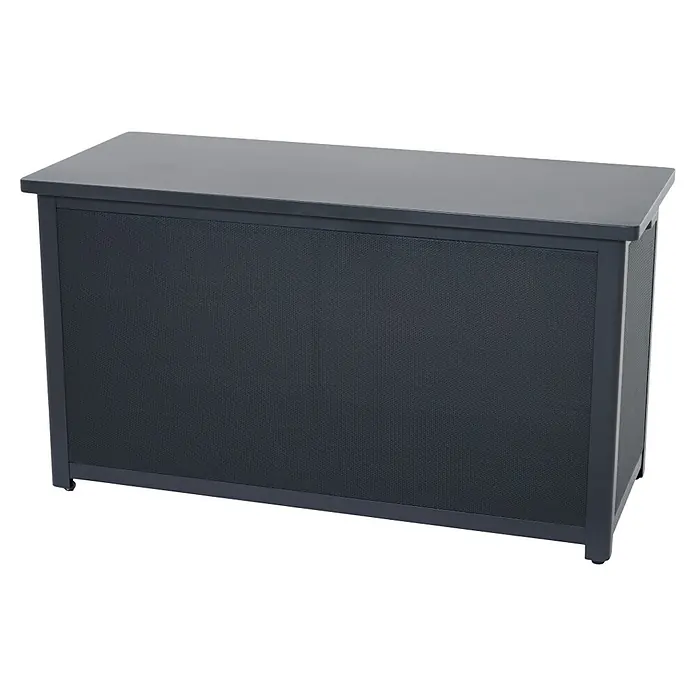 Siena Garden Garten-Aufbewahrungsbox Sabano - 135,5 x 58,7 x 75 cm, Aluminium, Anthrazit - Graue wetterfeste Aufbewahrungsbox für den Außenbereich. Ideal zur Lagerung von Kissen oder Gartengeräten im Garten oder auf der Terrasse.