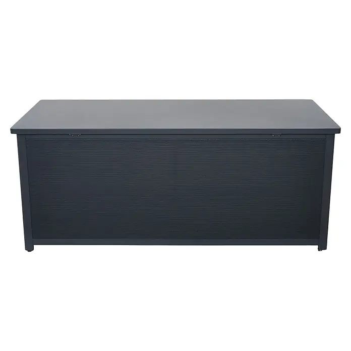 Siena Garden Garten-Aufbewahrungsbox Sabano - 181 x 79,3 x 75 cm, Aluminium, Anthrazit - Eine elegante, anthrazitfarbene Aufbewahrungsbox mit einer feinen Textur, ideal für den Außenbereich, die Stil und Funktionalität vereint.